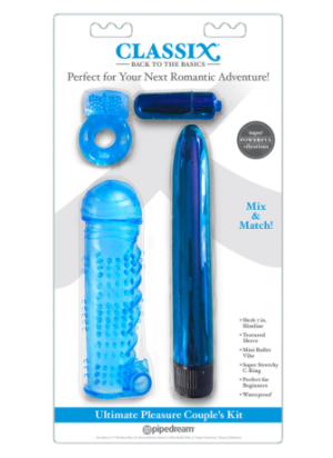 Coffret 4 sextoys bleu Classix - R545120